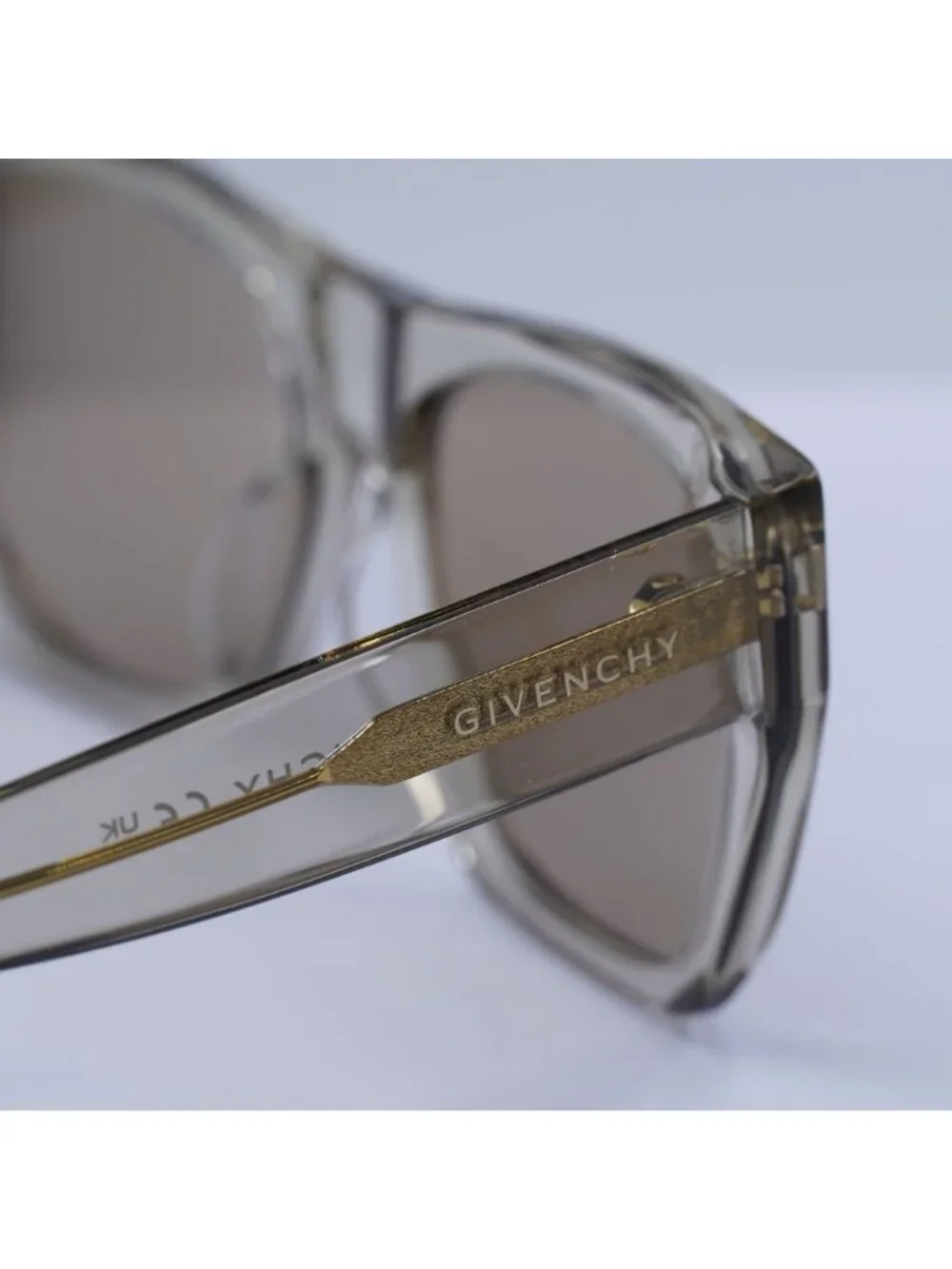Givenchy GV40061U 45G Sunglasses Beige Square Frame, Brown Lenses